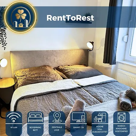 Apartment Rtr - Fuer Bis Zu 2 Personen - Voll Ausgestattet - Zentrum - Smart Tv - Wifi - Modern Herne