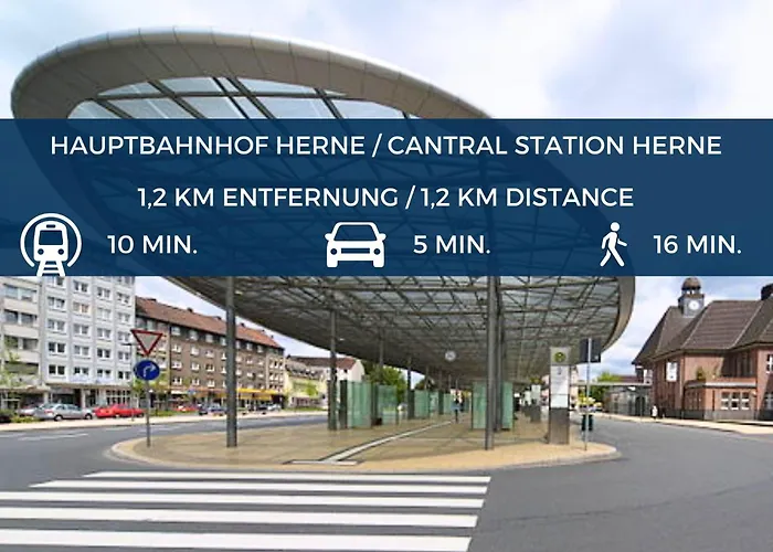 Rtr - Fuer Bis Zu 2 Personen - Voll Ausgestattet - Zentrum - Smart Tv - Wifi - Modern Appartement Herne