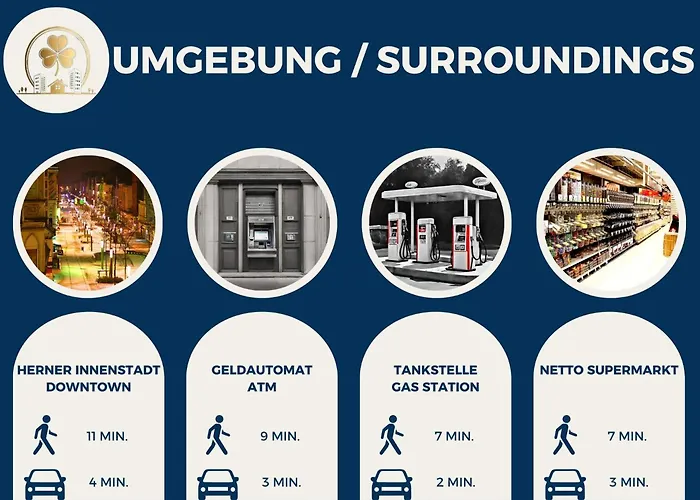 Lejlighed Rtr - Fuer Bis Zu 2 Personen - Voll Ausgestattet - Zentrum - Smart Tv - Wifi - Modern Herne